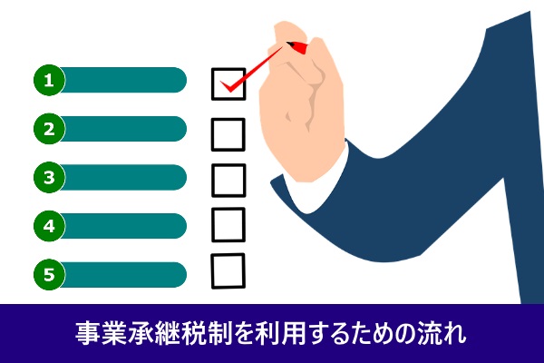 事業承継税制を利用するための流れ