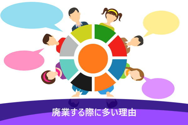 廃業する際に多い理由